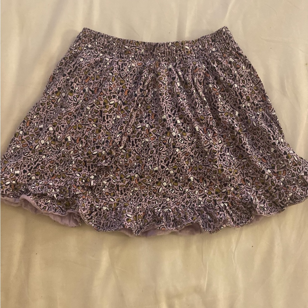 Purple print skirt from Amazon essentials